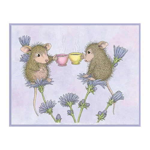 Spellbinders - House-Mouse Designs - Spring Collection - Cling Mounted Rubber Stamps - Tea for Two