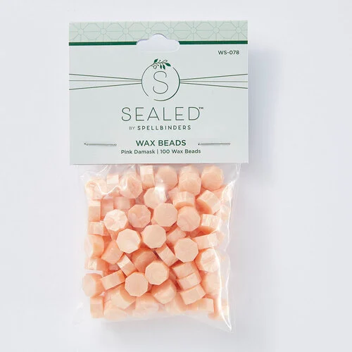 Spellbinders - Sealed Collection - Wax Beads - Pink Damask
