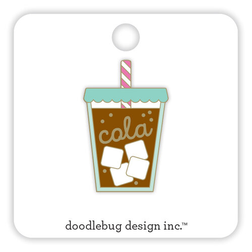 Doodlebug Design - Hello Again Collection - Collectible Pins - Soda-lightful 1 Doodlebug Design - Hello Again Collection - Collectible Pins - Soda-lightful