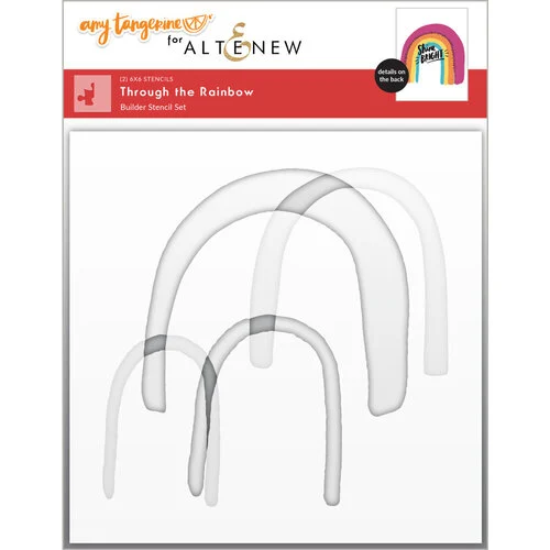 Altenew - Builder Stencil - 2 in 1 Set - Through The Rainbow 1 Altenew - Builder Stencil - 2 in 1 Set - Through The Rainbow