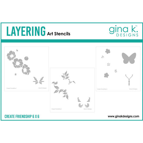 Gina K Designs - Layering Stencils - Create Friendship
