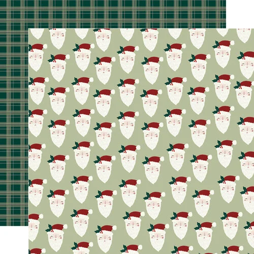 Simple Stories - Boho Christmas Collection - 12 x 12 Double Sided Paper - Hey Santa