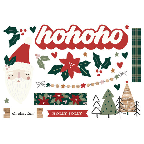 Simple Stories - Simple Pages Collection - Page Pieces - Boho Christmas