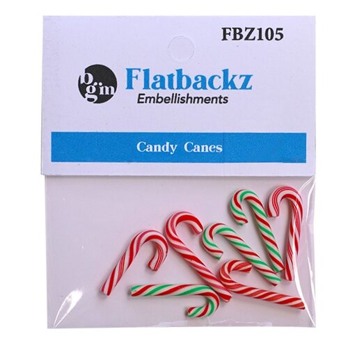 Buttons Galore and More - Flatbackz Collection - Embellishments - Candy Canes