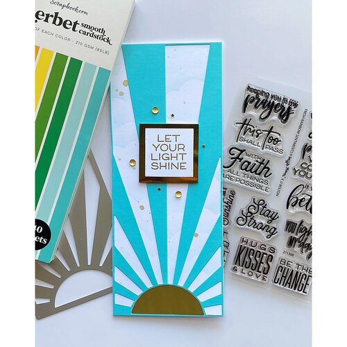 Scrapbook.com - Decorative Die - Slimline - Sunshine - Sunny Days Ahead 7 Scrapbook.com - Decorative Die - Slimline - Sunshine - Sunny Days Ahead