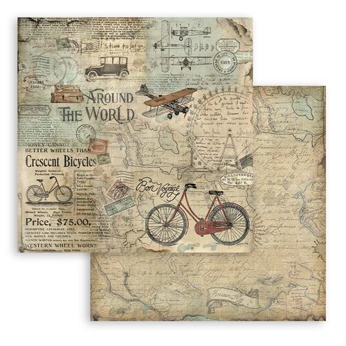 Stamperia - Around The World Collection - 8 x 8 Paper Pad