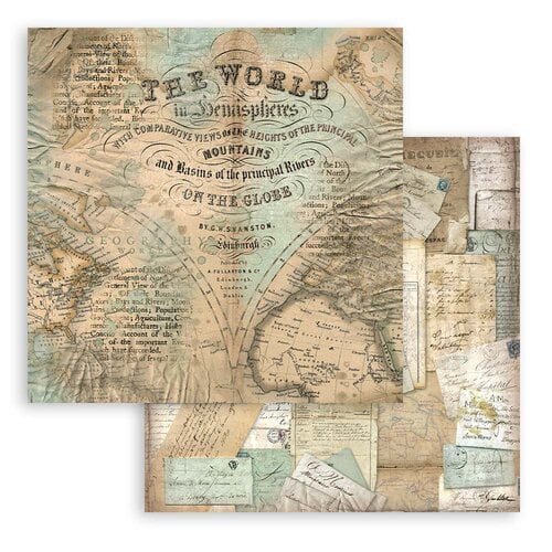 Stamperia - Around The World Collection - 8 x 8 Paper Pad 4 Stamperia - Around The World Collection - 8 x 8 Paper Pad
