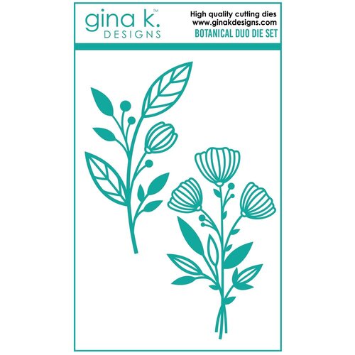 Gina K Designs - Dies - Botanical Duo 1 Gina K Designs - Dies - Botanical Duo