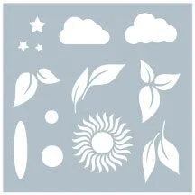 Gina K Designs - Stencils - Nature's Elements