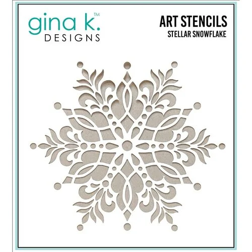 Gina K Designs - Stencils - Stellar Snowflake 1 Gina K Designs - Stencils - Stellar Snowflake