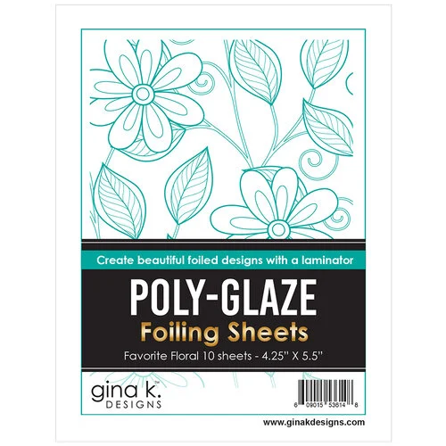 Gina K Designs - Poly-Glaze Foiling Sheets - Favorite Floral