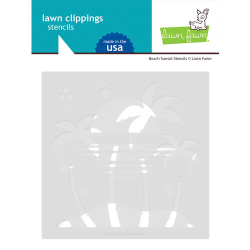 Lawn Fawn - Stencils - Beach Sunset
