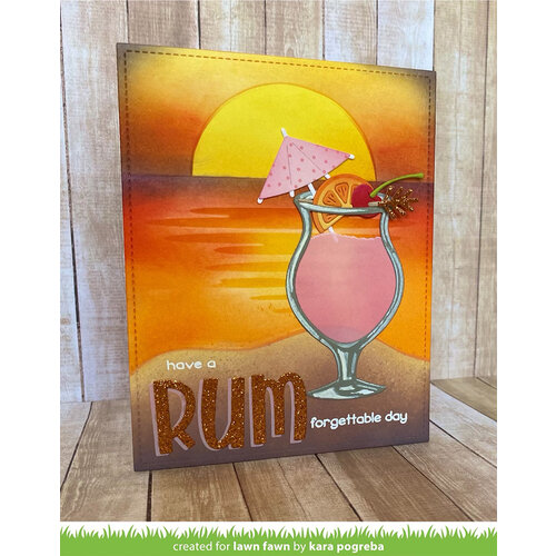 Lawn Fawn - Stencils - Beach Sunset