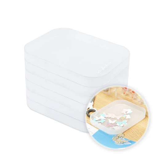 Scrapbook.com - Stack-n-Sort Trays - Small - Frost - 6 Pack 1 Scrapbook.com - Stack-n-Sort Trays - Small - Frost - 6 Pack