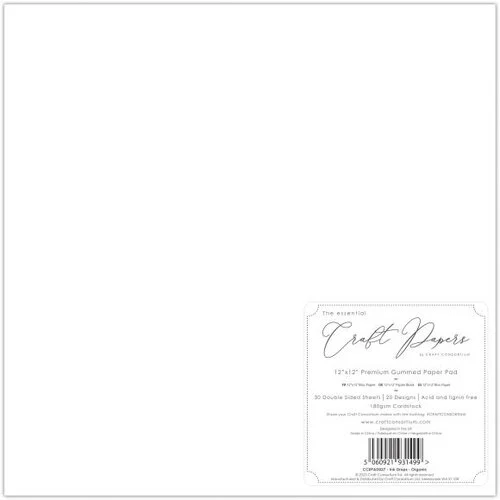 Craft Consortium - Ink Drops Collection - 12 x 12 Paper Pad - Organic
