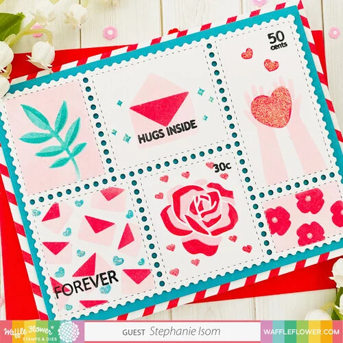 Waffle Flower Crafts - Craft Dies - Postage Collage 7 Waffle Flower Crafts - Craft Dies - Postage Collage