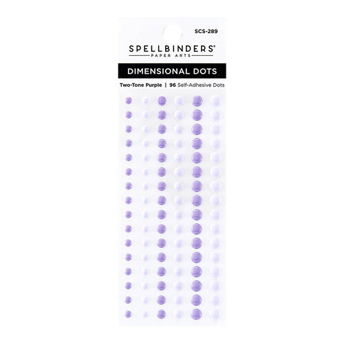 Spellbinders - Card Shoppe Essentials Collection - Dimensional Enamel Dots - Two Tone Purple 1 Spellbinders - Card Shoppe Essentials Collection - Dimensional Enamel Dots - Two Tone Purple