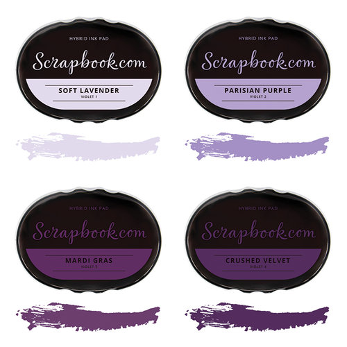 Scrapbook.com - Premium Hybrid Ink Pad Kit - Violet Group 1 Scrapbook.com - Premium Hybrid Ink Pad Kit - Violet Group