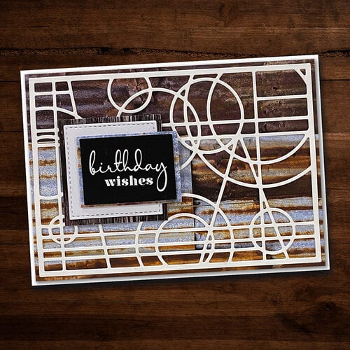 Paper Rose - Dies - Abstract Stained Glass Frame 2 Paper Rose - Dies - Abstract Stained Glass Frame