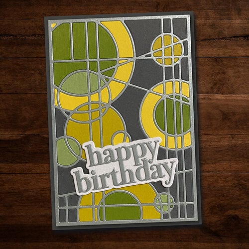 Paper Rose - Dies - Abstract Stained Glass Frame 5 Paper Rose - Dies - Abstract Stained Glass Frame