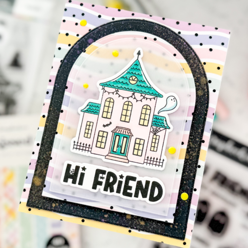 Scrapbook.com - Clear Photopolymer Stamp Set - Spooky