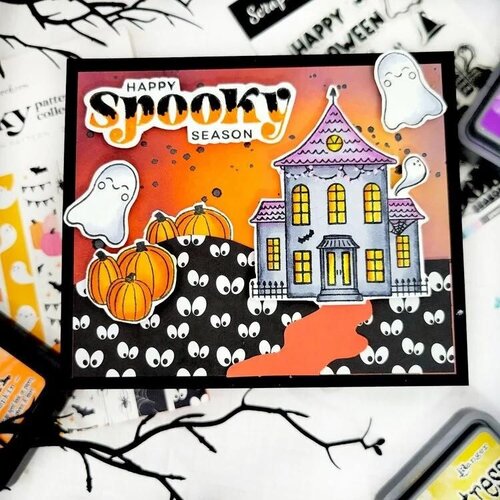 Scrapbook.com - Clear Photopolymer Stamp Set - Spooky