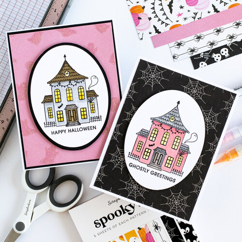 Scrapbook.com - Clear Photopolymer Stamp Set - Spooky