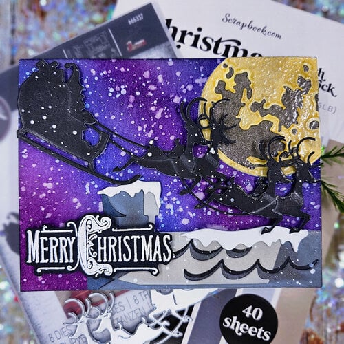 Sizzix - Tim Holtz - Christmas - Thinlits Dies - Reindeer Sleigh 4 Sizzix - Tim Holtz - Christmas - Thinlits Dies - Reindeer Sleigh