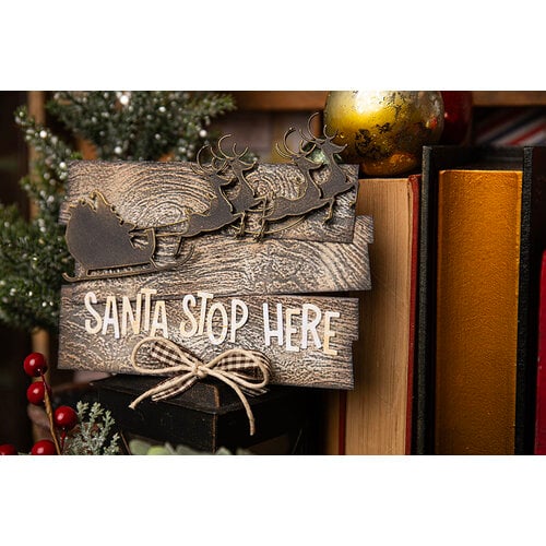 Sizzix - Tim Holtz - Christmas - Thinlits Dies - Reindeer Sleigh 5 Sizzix - Tim Holtz - Christmas - Thinlits Dies - Reindeer Sleigh