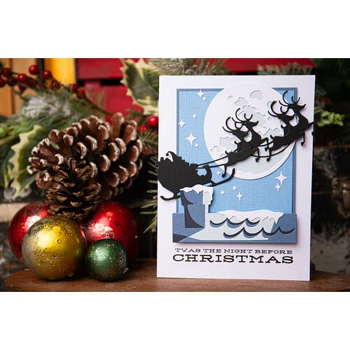 Sizzix - Tim Holtz - Christmas - Thinlits Dies - Reindeer Sleigh 6 Sizzix - Tim Holtz - Christmas - Thinlits Dies - Reindeer Sleigh
