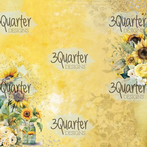 3Quarter Designs - Sunflower Elixir Collection - 8 x 8 Paper Pack