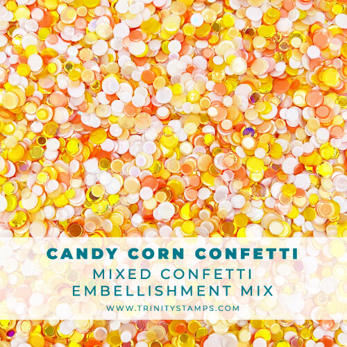 Trinity Stamps - Embellishment Mix - Confetti - Candy Corn 3 Trinity Stamps - Embellishment Mix - Confetti - Candy Corn