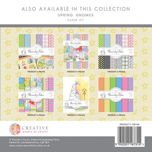 The Paper Boutique - Spring Gnomes Collection - 8 x 8 Paper Kit