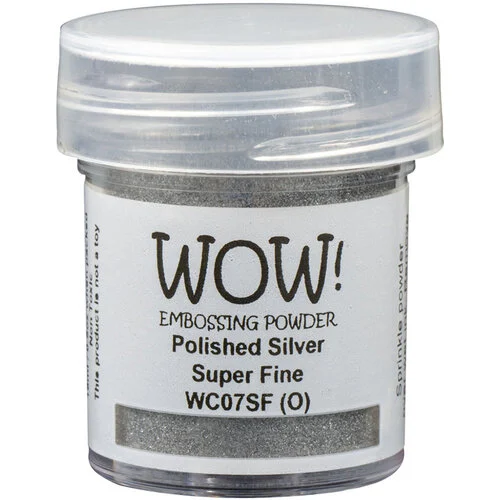 WOW! - Metallic Collection - Embossing Powder - Polished Silver - Super Fine 1 WOW! - Metallic Collection - Embossing Powder - Polished Silver - Super Fine