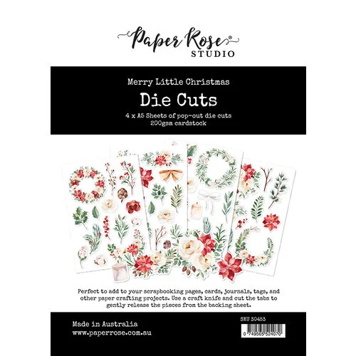 Paper Rose - Die Cuts - Merry Little Christmas