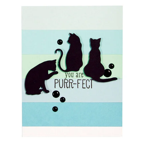 Spellbinders - D-Lites Die - Etched Dies - Kitty Cats 3 Spellbinders - D-Lites Die - Etched Dies - Kitty Cats