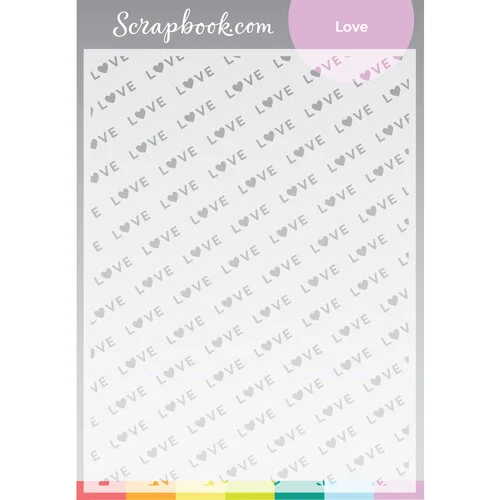 Scrapbook.com - Stencils - Love - 6x8 1 Scrapbook.com - Stencils - Love - 6x8