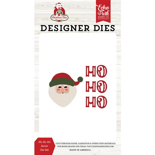 Echo Park - Christmas Time Collection - Designer Dies - Ho Ho Ho Santa