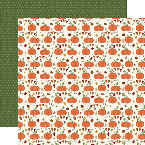 Echo Park - I Love Fall Collection - 12 x 12 Double Sided Paper - Plump Pumpkins 1 Echo Park - I Love Fall Collection - 12 x 12 Double Sided Paper - Plump Pumpkins
