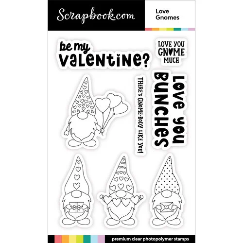 Scrapbook.com - Photopolymer Stamp Set and Coordinating Die - Love Gnomes 2 Scrapbook.com - Photopolymer Stamp Set and Coordinating Die - Love Gnomes