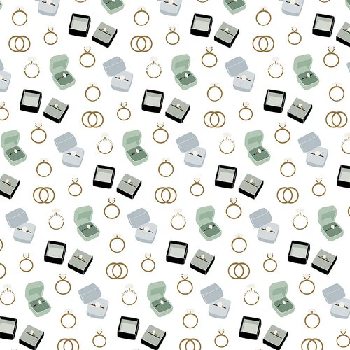 Echo Park - Wedding Bells Collection - 12 x 12 Double Sided Paper - Deeply Devoted