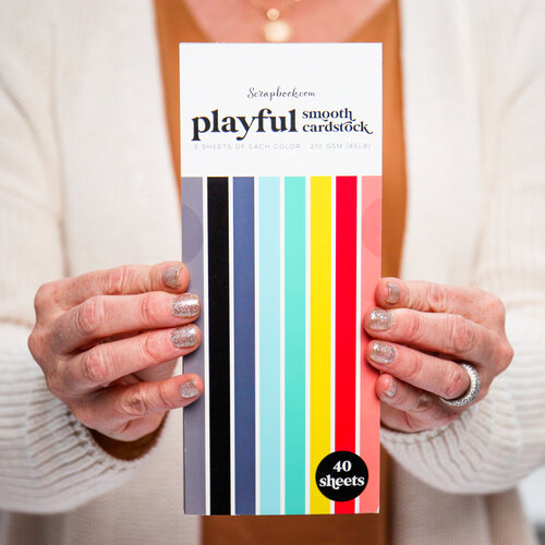 Scrapbook.com - Playful - Smooth Cardstock Paper Pad - Double Sided - 3.5 x 8.5 - 40 Sheets 3 Scrapbook.com - Playful - Smooth Cardstock Paper Pad - Double Sided - 3.5 x 8.5 - 40 Sheets