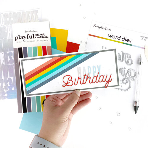 Scrapbook.com - Playful - Smooth Cardstock Paper Pad - Double Sided - 3.5 x 8.5 - 40 Sheets 4 Scrapbook.com - Playful - Smooth Cardstock Paper Pad - Double Sided - 3.5 x 8.5 - 40 Sheets