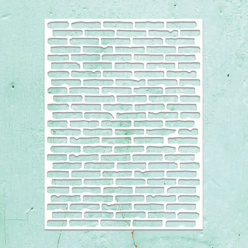 Mintay Papers - Kreativa Collection - 6 x 8 Stencils - Brick Wall