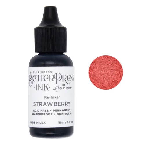 Spellbinders - BetterPress Collection - BetterPress Ink - Reinker - Strawberry 1 Spellbinders - BetterPress Collection - BetterPress Ink - Reinker - Strawberry