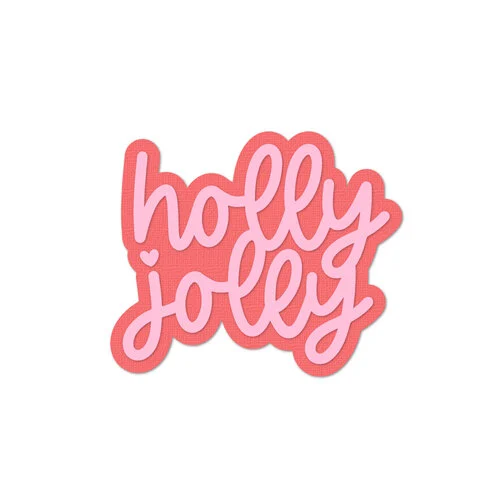 Scrapbook.com - Decorative Die Set - Holly Jolly 1 Scrapbook.com - Decorative Die Set - Holly Jolly
