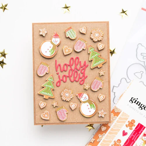 Scrapbook.com - Decorative Die Set - Holly Jolly 3 Scrapbook.com - Decorative Die Set - Holly Jolly
