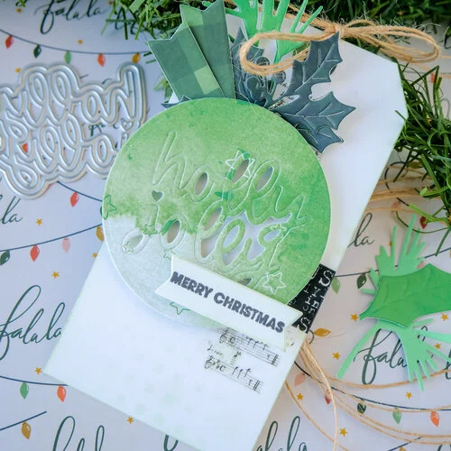Scrapbook.com - Decorative Die Set - Holly Jolly 5 Scrapbook.com - Decorative Die Set - Holly Jolly