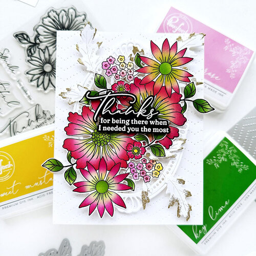 Pinkfresh Studio - Layering Stencils - Thanks For Being There 6 Pinkfresh Studio - Layering Stencils - Thanks For Being There