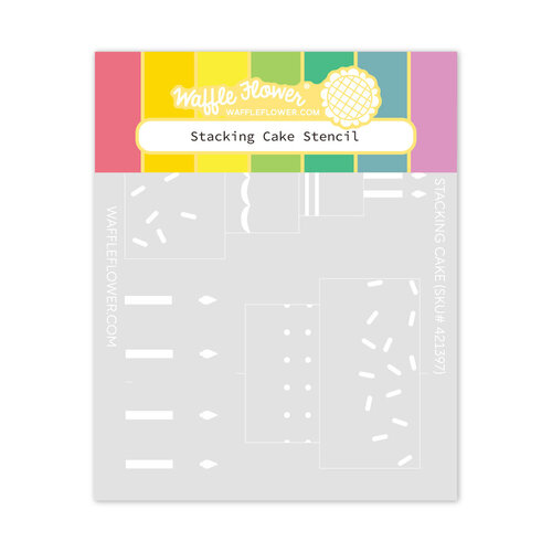 Waffle Flower Crafts - Stencils - Stacking Cake 1 Waffle Flower Crafts - Stencils - Stacking Cake